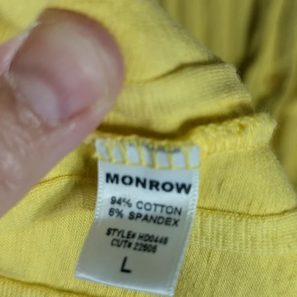 Monrow Women's Butter Yellow Flat-Rib Midi Cardigan Dress NWT Long Sleeve Large - Picture 7 of 10